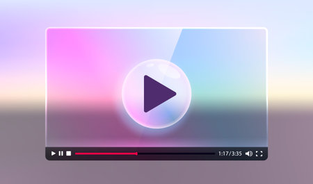 Frame landing page, Design internet video browser template. Windows frame search, webpage. Vector illustration.のイラスト素材