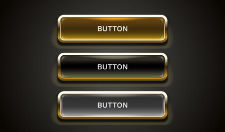 Button frame label, event bar casino, show signboard. Vector illustrationのイラスト素材