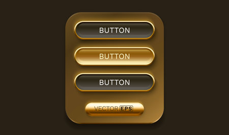Button menu frame, label event bar casino, show signboard. Vector illustrationのイラスト素材