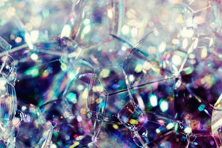 Color Soap bubbles macro.の写真素材