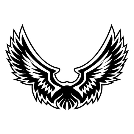 Wings Logo Illustrationのイラスト素材