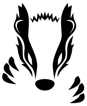 Badger Vector Illustrationのイラスト素材