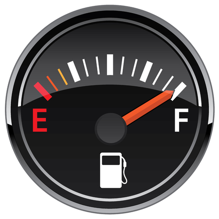 Gas Fuel Automotive Dashboard Gauge Vector Illustrationのイラスト素材