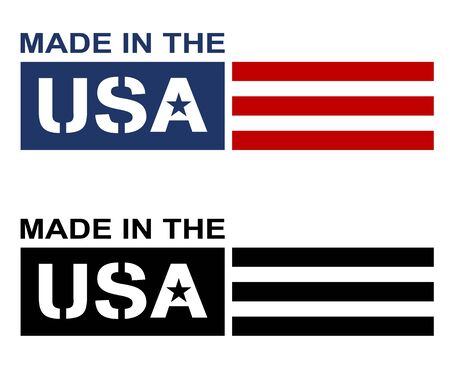 Made in the USA Label Logo Isolated Vector Illustrationのイラスト素材