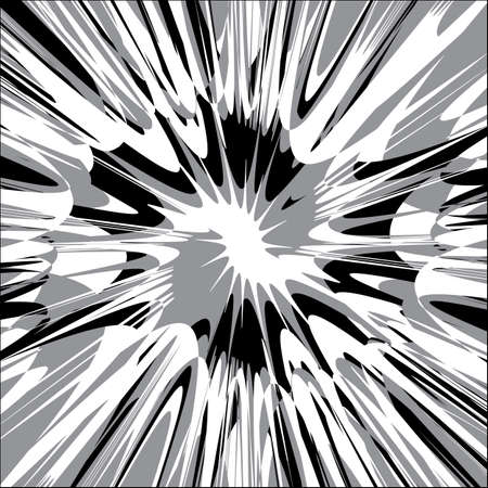 Very cool abstract explosion of black white and gray shades tie dye liquid splash design.のイラスト素材