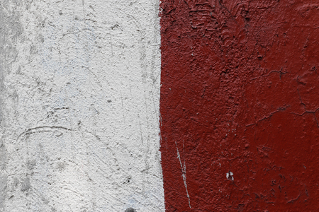 White and red wall textureの写真素材