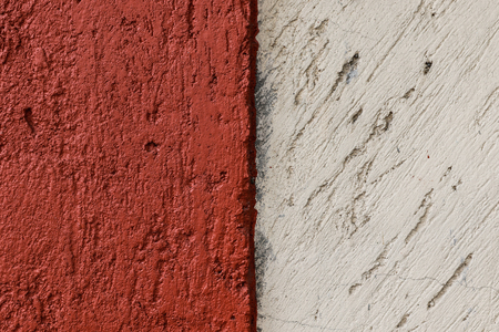 White and red wall textureの写真素材