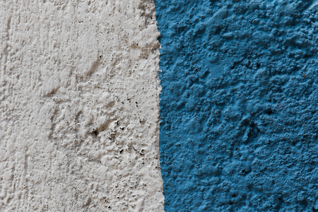 White and blue wall textureの写真素材