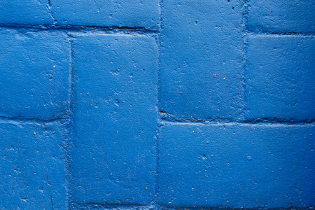 Blue brick wall textureの写真素材