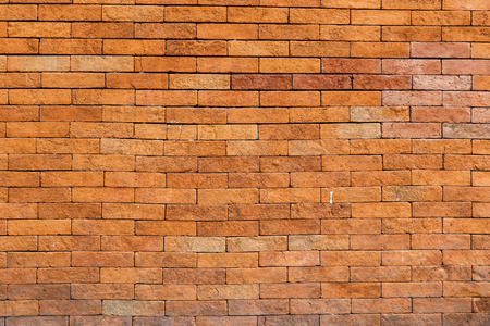 Orange bricks wall textureの写真素材