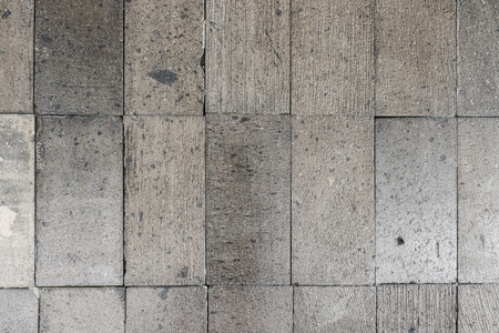 Grey concrete block wall textureの写真素材