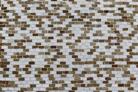 Multi-colored tile wall textureの写真素材