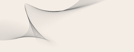 Minimalistic background in muted light beige-gray tones with dynamic lines. Minimal wall art. Place for logos, messages, text placement.のイラスト素材
