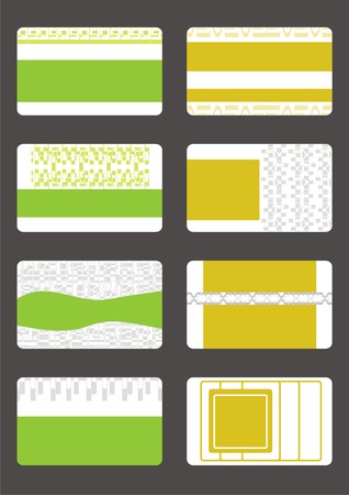 set business cardsのイラスト素材