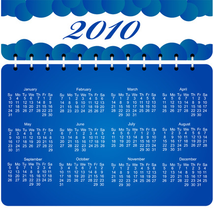 calendar 2010 vectorのイラスト素材