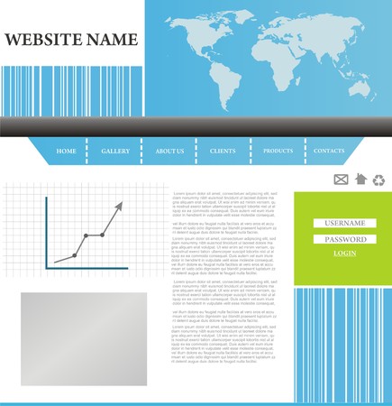 website design templateのイラスト素材
