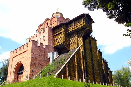 Golden Gate Kiev , Ukraine . Ancient medieval gate .のeditorial素材
