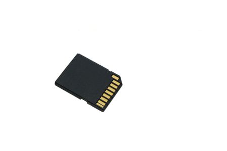SD Card isolated on white with clipping path