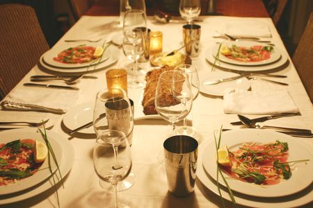 intimate dinnerpartyの写真素材