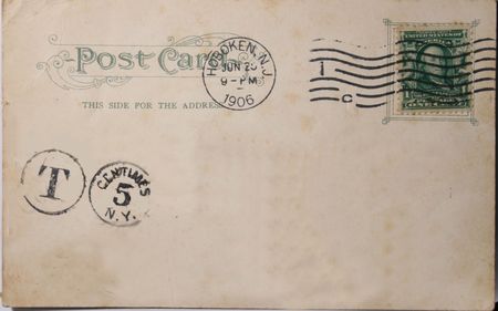 vintage postcard of 1906の写真素材