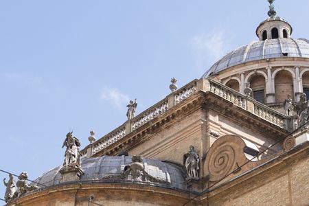 Dome of the church of the Steccata Parma, Italyの写真素材