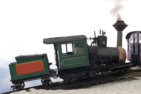 The cog train up Mount Washington is one of the steepest railways and the first (1869) mountain...