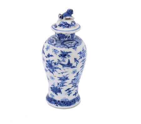 Beautiful old antique Chinese vaseの写真素材
