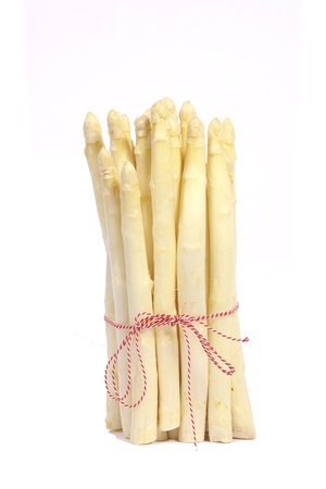 Bundle of asparagus with ribbon の写真素材
