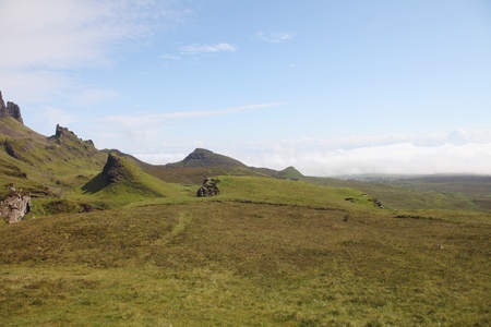 Beautiful Quirang landscape on the Isle of Skye in Scotlandのeditorial素材
