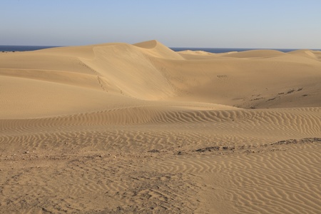 Maspalomas sand dunes at Gran Canariaの写真素材