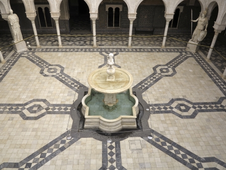 High angle view of the casa de pilatos in Seville, Spainのeditorial素材