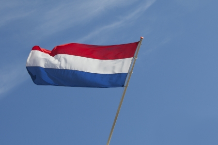 dutch flag blowing in the wind