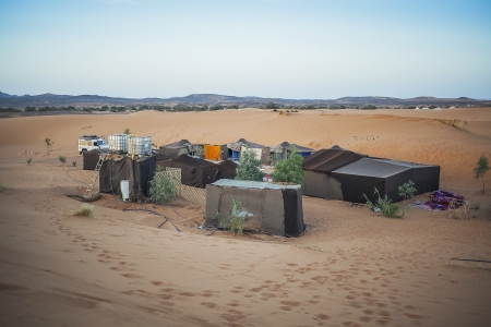 Berber tents in the Sahara, Moroccoの写真素材