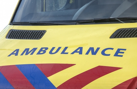 Ambulance car in close upの写真素材