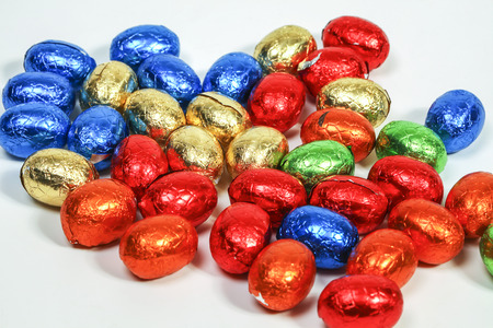 Colorful chocolate easter eggs
の写真素材
