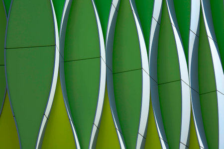 Abstract details of modern architecture in the Netherlandsの写真素材