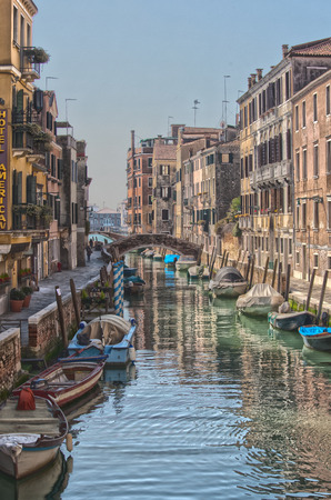 Beautiful canal in Venice, Italyのeditorial素材