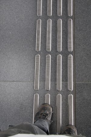 Blind pathwayの写真素材