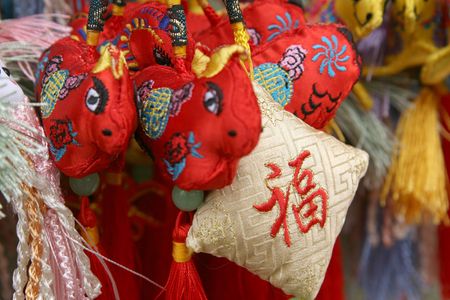 chinese Decoration for Lunar New Yearの写真素材