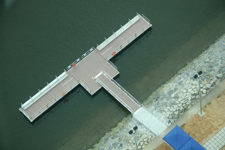 A Floating bay from the Singapore Flyer