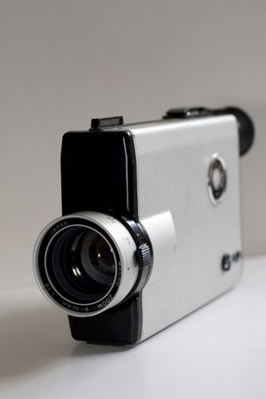 Photograph of an old vintage video camera.の写真素材