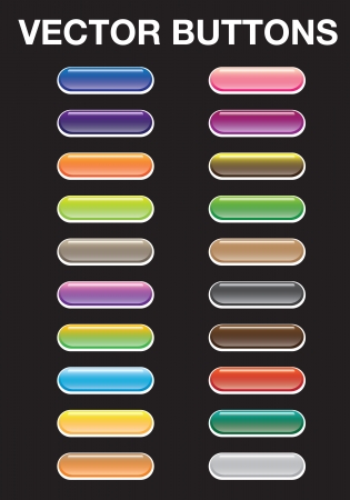 Blank Vector web buttons illustration  Ideal for website のイラスト素材