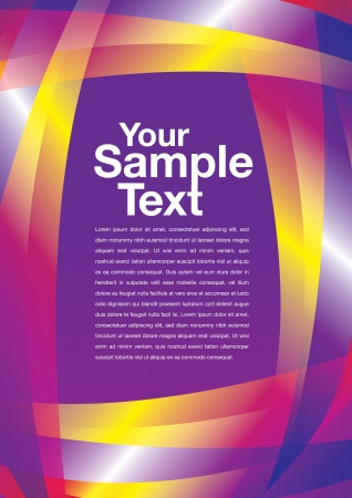 abstract trendy layout design with spaces for copy.のイラスト素材