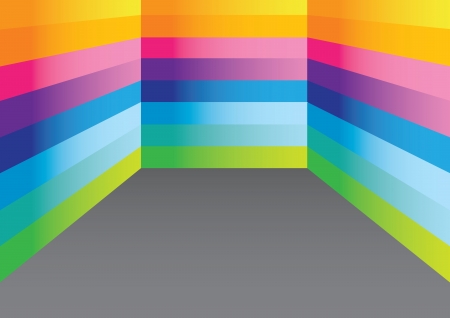 Colorful spectrum background wall with area for copy のイラスト素材