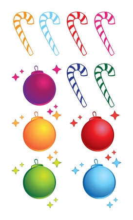 A set of  illustration icons for christmas のイラスト素材