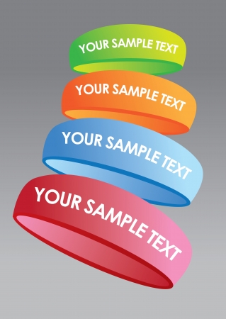 illustration layout of Colorful labels over a background  のイラスト素材