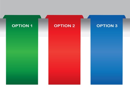 Vector illustration of color labels with area for own copyのイラスト素材