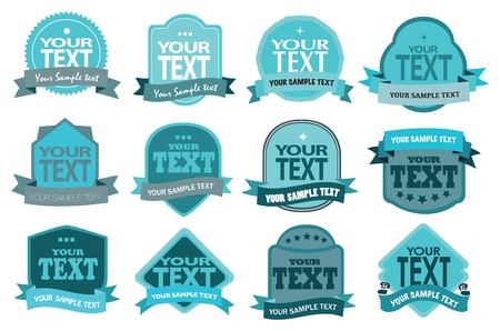 set of vintage frames with spaces for your own text copy のイラスト素材