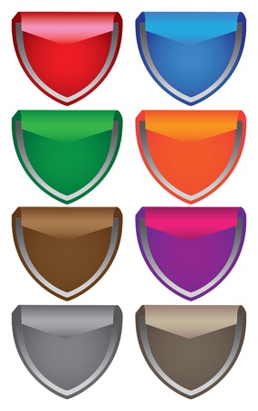 A set of colorful tag labels with own area for copy   illustration のイラスト素材