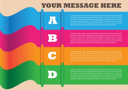 Layout design of banners with own area for text  Vector illustration のイラスト素材